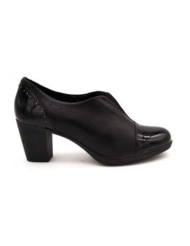 Cien años Persuasivo dieta Zapato DORKING Mujer Piel Negro Tacón D7364