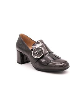 Zapato D´CHICAS Mujer Charol Gris Fleco Tacón 4831