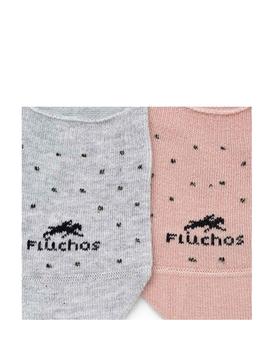 Calcetines Fluchos CA0006 rosa y gris para mujer