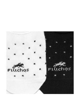 Calcetines Fluchos CA0006 blanco y negro mujer