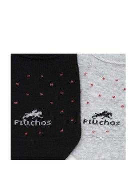 Calcetines Fluchos CA0006 negro y gris mujer