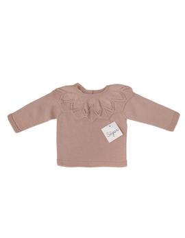 Jersey Sigar 694 rosa salmón para niña