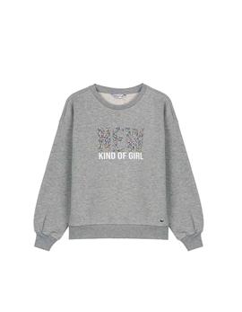 Sudadera Tiffosi Nilotte gris para niña