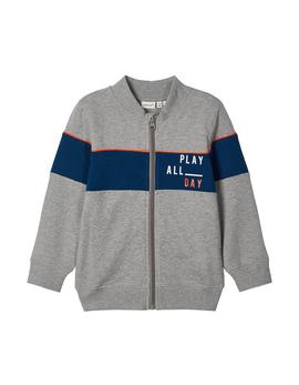 Sudadera Name It 13182091 gris y marino para niño