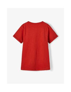 Camiseta Name It 13187130 roja para niña