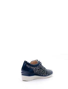 Zapato Pitillos 6623  marino cuña para mujer
