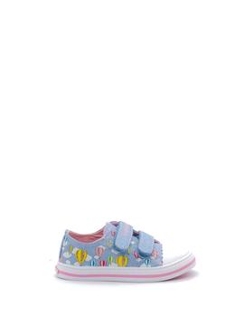 Loneta Pablosky 961510 azul velcros para niña