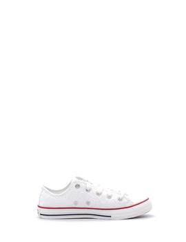 Loneta Converse 671098C blanco grabada para niña