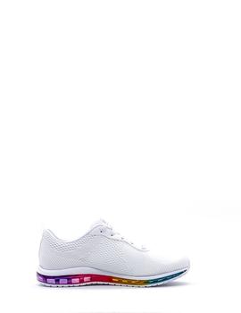 Deportivo Skechers 12645/WMLT  Bco./Multic. mujer