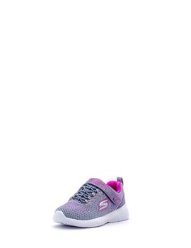 Deportivo Skechers 85681L/GYHP  gris/rosa niña