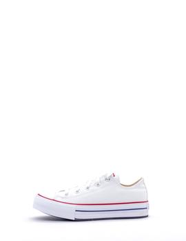 Converse 670893C lona blanca baja niña