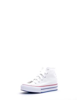 Converse 671108C lona alta blanca para  niña