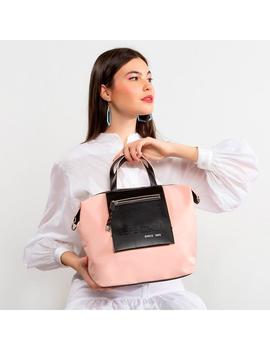 Bolso Pepe Moll 16128 nude y negro para mujer