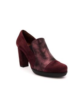 Zapato DESIREÉ Mujer Combinado Burdeos Tacón 82483