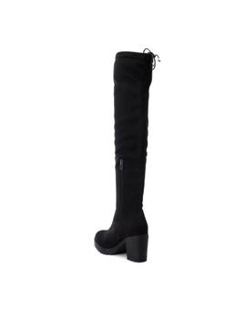 Bota Alta XTI Mujer Serraje Negro Tacón 48453 