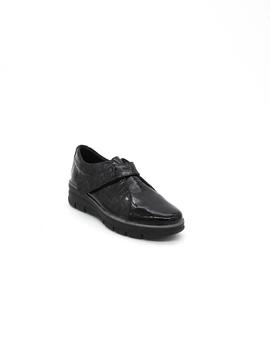 Zapato 24 HRS 25015 negro charol para mujer