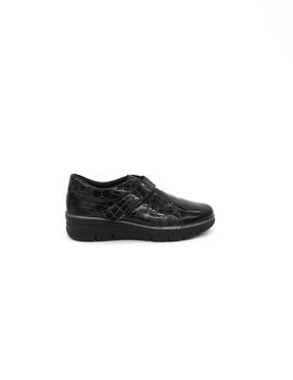 Zapato 24 HRS 25015 negro charol para mujer