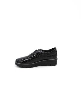 Zapato 24 HRS 25015 negro charol para mujer