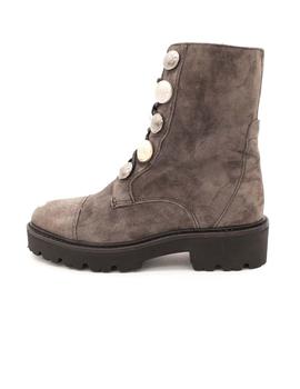 Bota ALPE Mujer Serraje Gris Botones 3732 