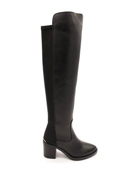 Bota Alta ALPE Mujer Piel Negro Tacón 3530   