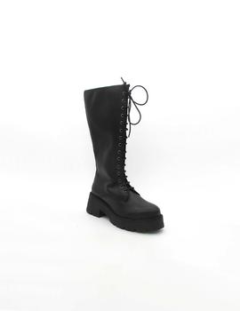 Bota Foos 12458 negro plataforma para mujer