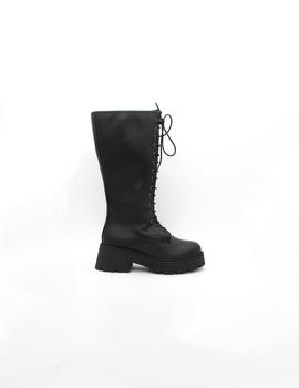 Bota Foos 12458 negro plataforma para mujer