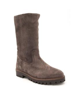 Bota Plana ALPE Mujer Serraje Gris Pelo 3487