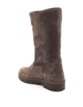 Bota Plana ALPE Mujer Serraje Gris Pelo 3487