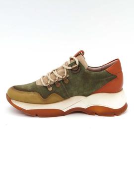 Zapato Hispanitas CHI211888 verde/naranja mujer