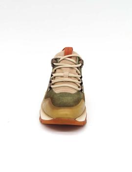 Zapato Hispanitas CHI211888 verde/naranja mujer