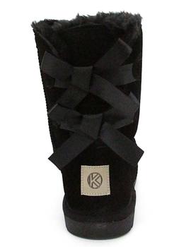 Botín Kelara K11258 negro serraje para mujer