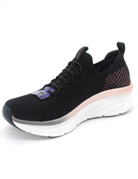 Deportivo Skechers 149366/BKRG  negro/rosa  mujer