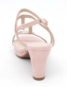 Sandalias de tacón Prestigio C-221 en rosa