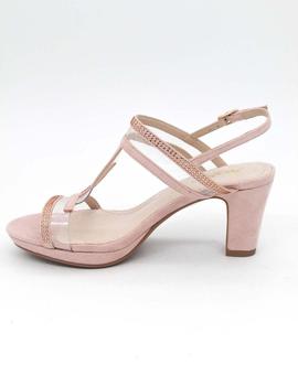 Sandalias de tacón Prestigio C-221 en rosa