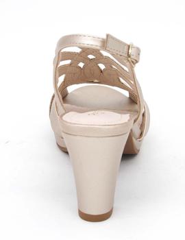 Sandalia de tacón Prestigio C-239 en taupe