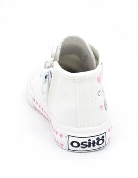 Zapatos Osito 14164 blancos para niña