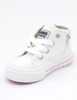 Zapatos Osito 14164 blancos para niña