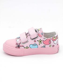 Zapatilla Osito 14157 rosas para niña