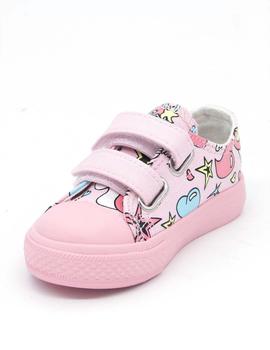 Zapatilla Osito 14157 rosas para niña