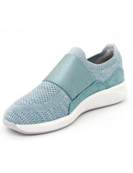 Deportivo Clarks Un Rio Knit turquesa para mujer