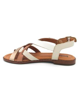 Sandalia Algar WOX-0556C3 beige para mujer