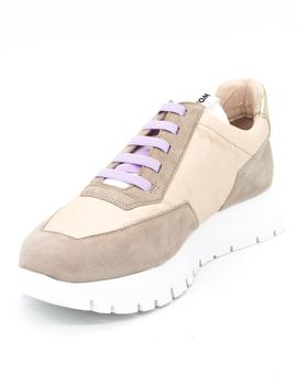Zapato Deportivo Wonders A-2222  beige/taupe mujer