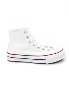 Loneta Converse 272856C  blanco plataforma mujer