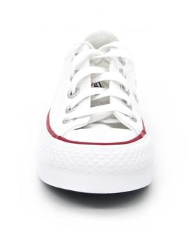 Loneta Converse 372832C blanco plataforma niña