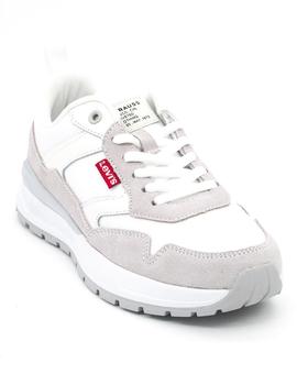 Deportivo Levis Sneakers blanco / gris para mujer