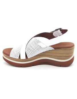 Sandalia Paula Urban 3-353 blanco para mujer