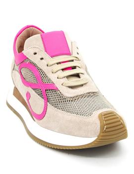 Deportivo Claudia cerny taupe/rosa para mujer