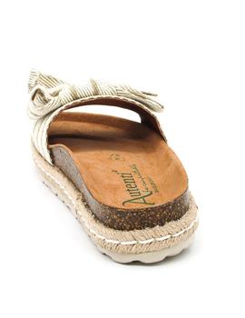 Sandalias Autenti 12416 beige para mujer