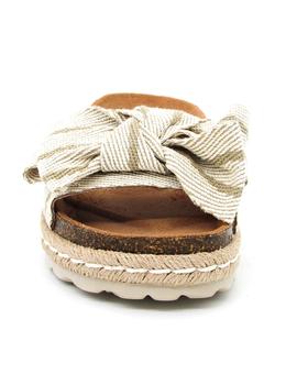 Sandalias Autenti 12416 beige para mujer