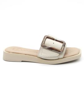 Sandalia Claudia Martina beige para mujer